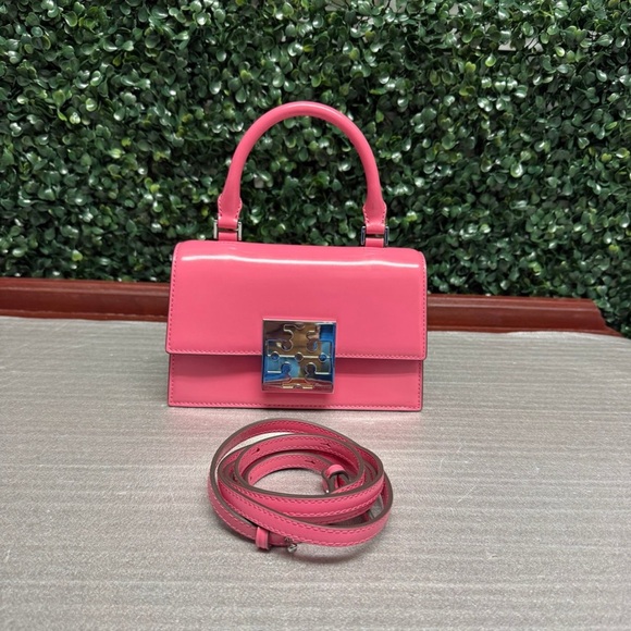 Tory Burch Handbags - Tory Burch MINI Bon Bon Spazzolato Mini Top Handle